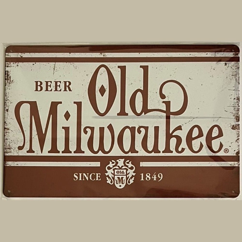 Old Milwaukee Beer Since 1849 Vintage Novelty Metal Sign 8" x 12" New! Home & Garden:Home Décor:Plaques & Signs Style Your Walls